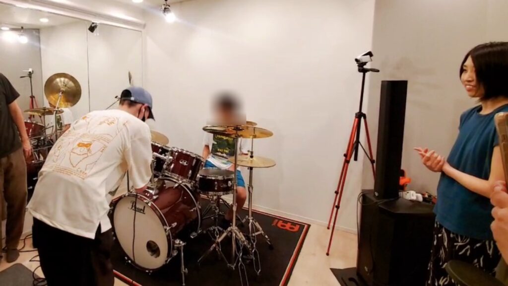 生徒さんへ挨拶シーン